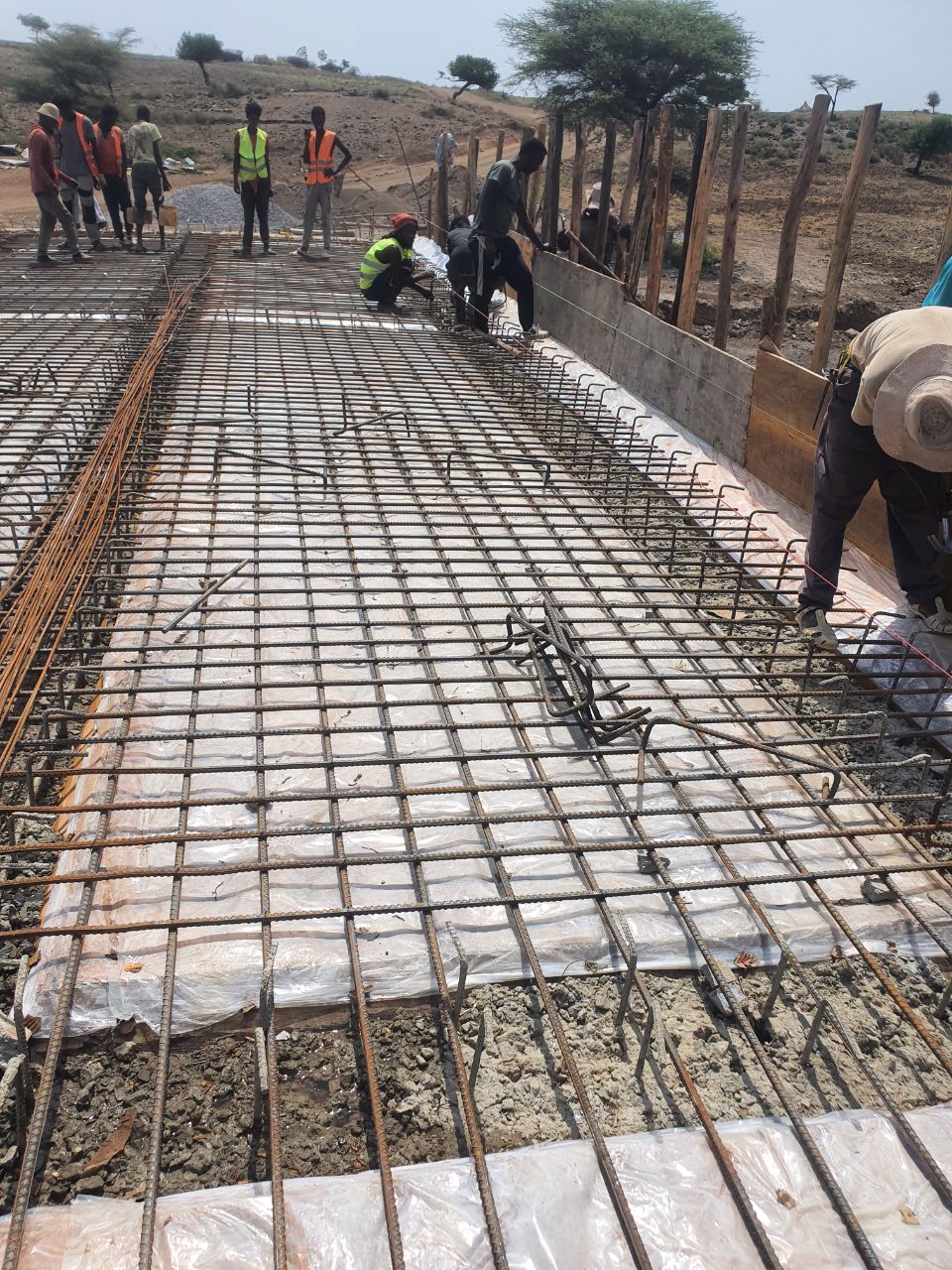 Modern construction site